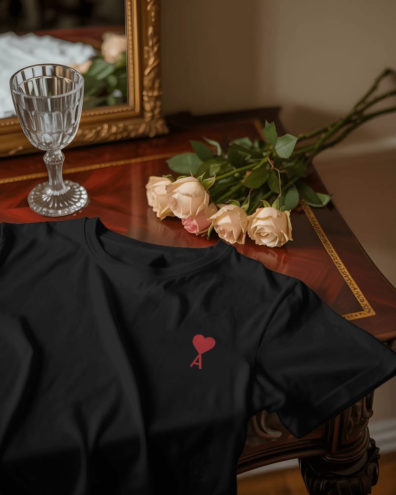 Unisex Short Sleeve T-shirt: Heart with Unisex Short Sleeve T-shirt: Heart with