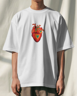 Unisex Short Sleeve T-shirt: Colorful heart