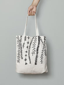 Canvas Tote Bag: Flowers