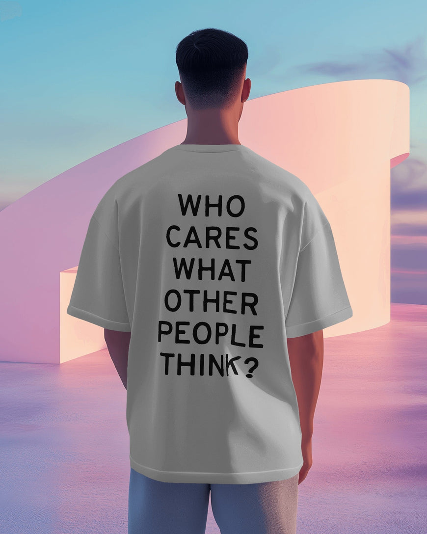 Short Sleeve T-shirt: WHO CARES????