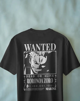 Unisex Short Sleeve T-shirt: Roronoa Zoro Wanted Poster Tee
