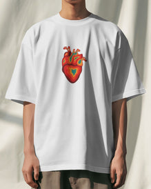 Unisex Short Sleeve T-shirt: Colorful heart