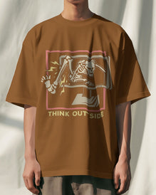 Unisex Short Sleeve T-Shirt: Think Outside(Humor)