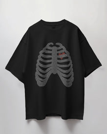 Unisex Short Sleeve T-shirt: Heart In Skeleton
