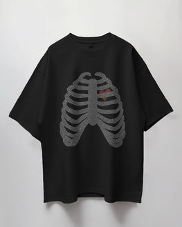 Unisex Short Sleeve T-shirt: Heart In Skeleton