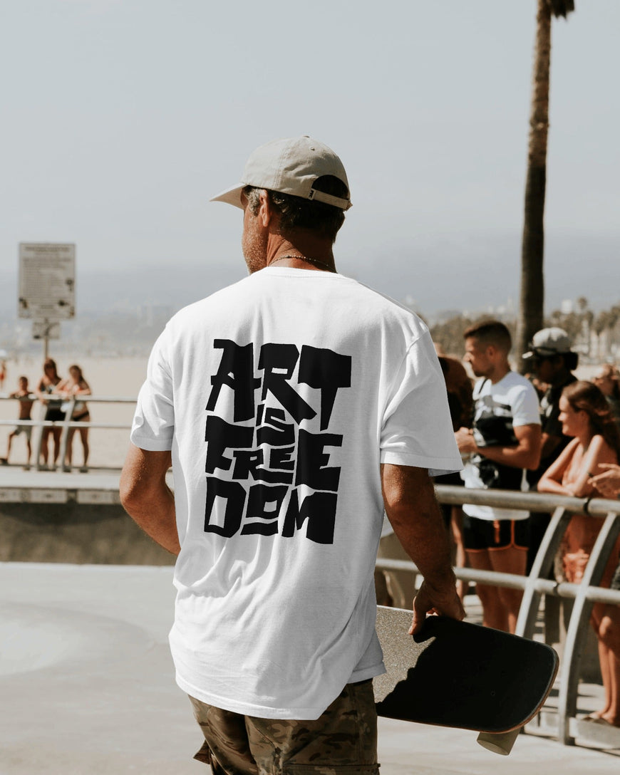 Unisex Short Sleeve T-shirt: ART IS FREEDOM