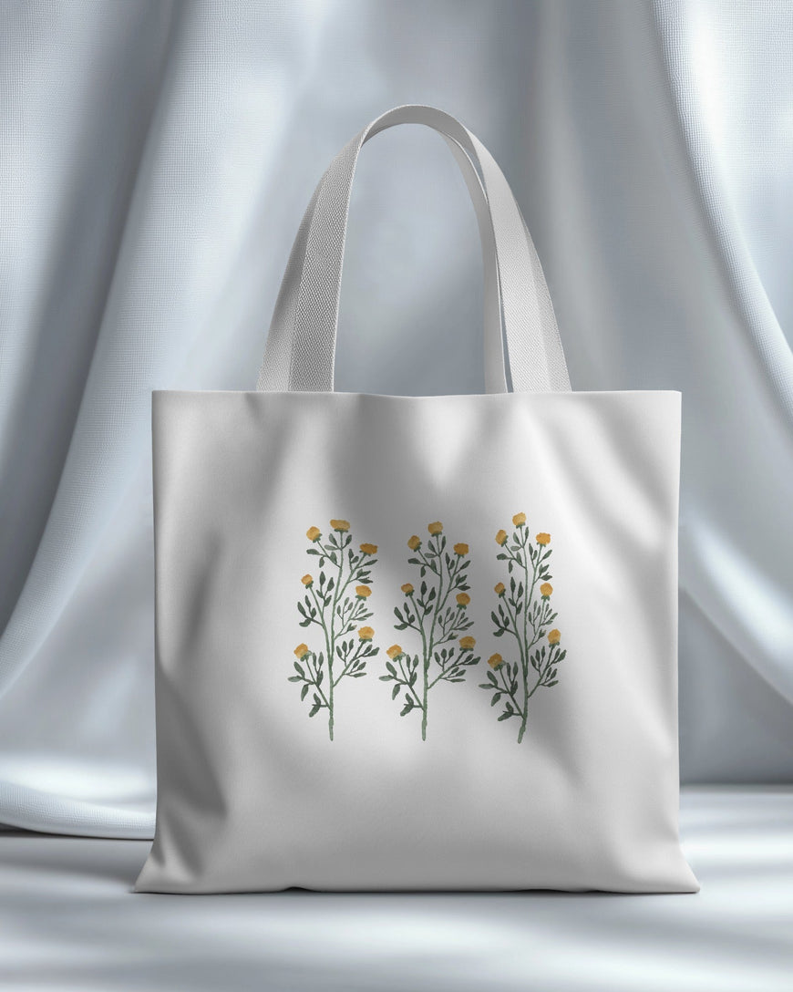 Canvas Tote Bag: Wildflower