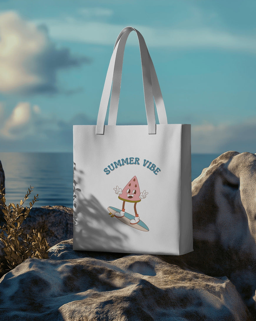 Canvas Tote Bag: Summer