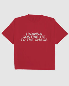 Unisex Short Sleeve T-Shirt: I wanna contribute to Chaos