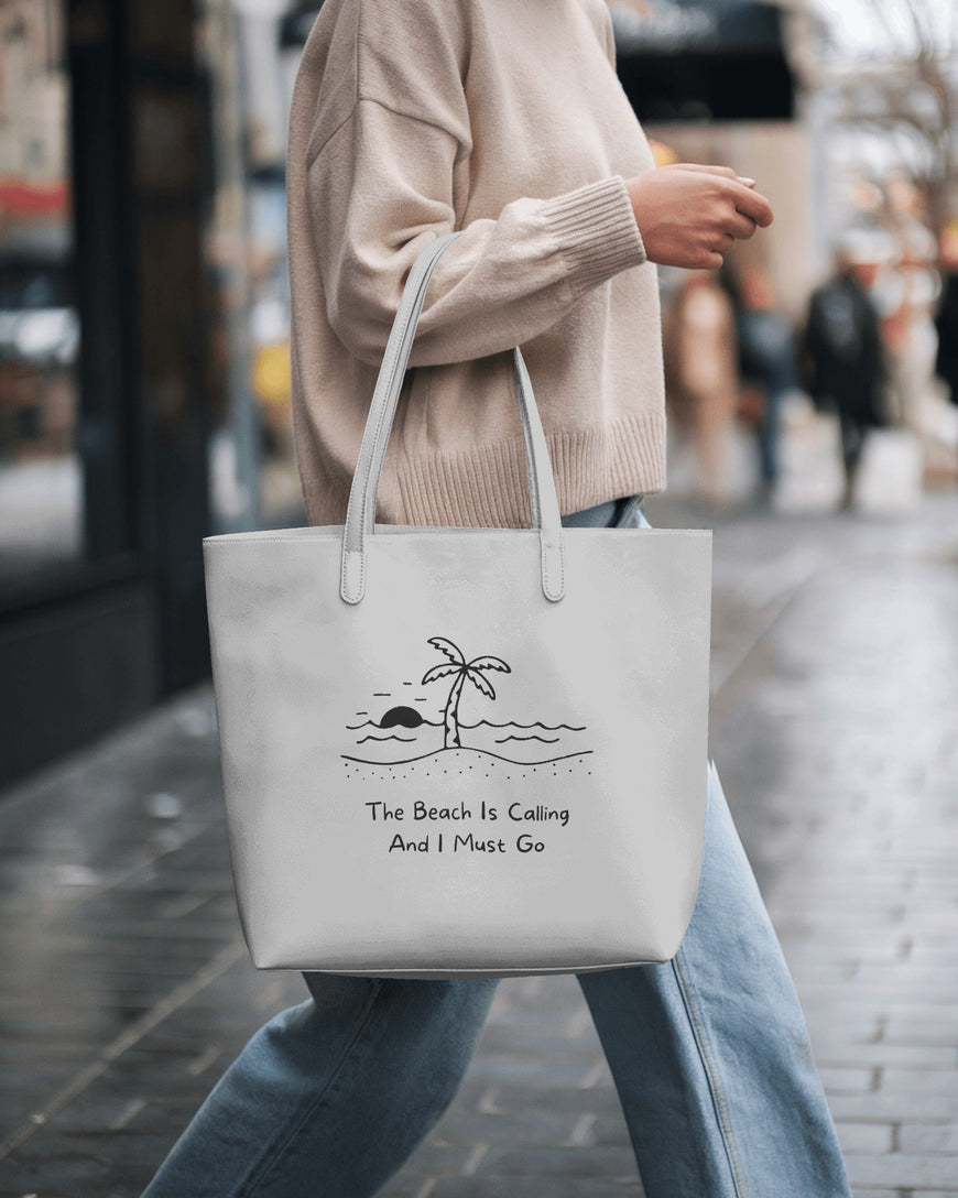Canvas Tote Bag: Beach